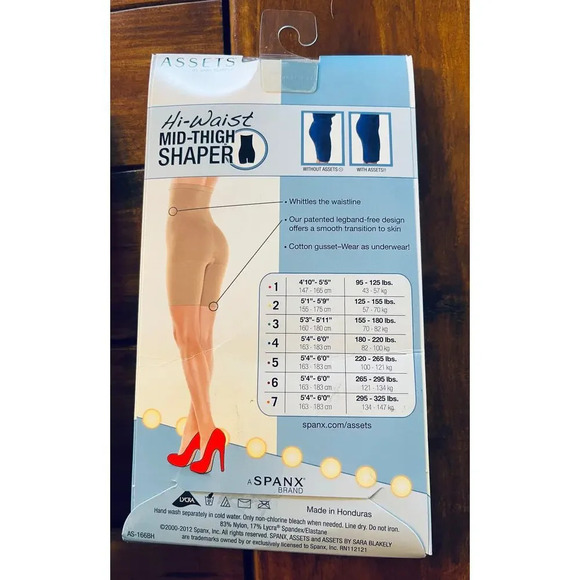 CUSTOM LISTING 2- Size 3‎ NWT Assets by Spanx Hi-Waist Mid-Thigh Shaper Nude - Picture 2 of 6